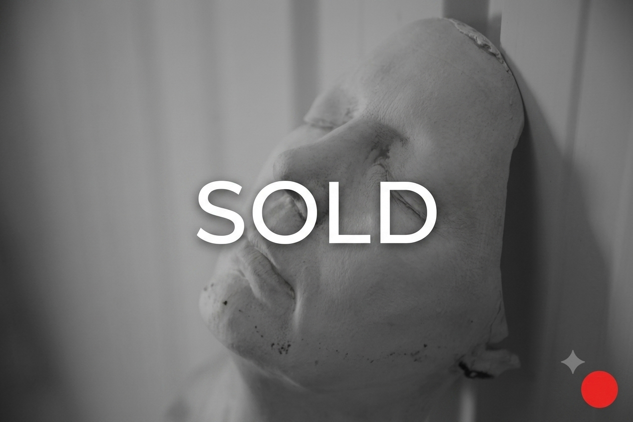 SOLD - Vintage Plaster Face Cast from Film & TV