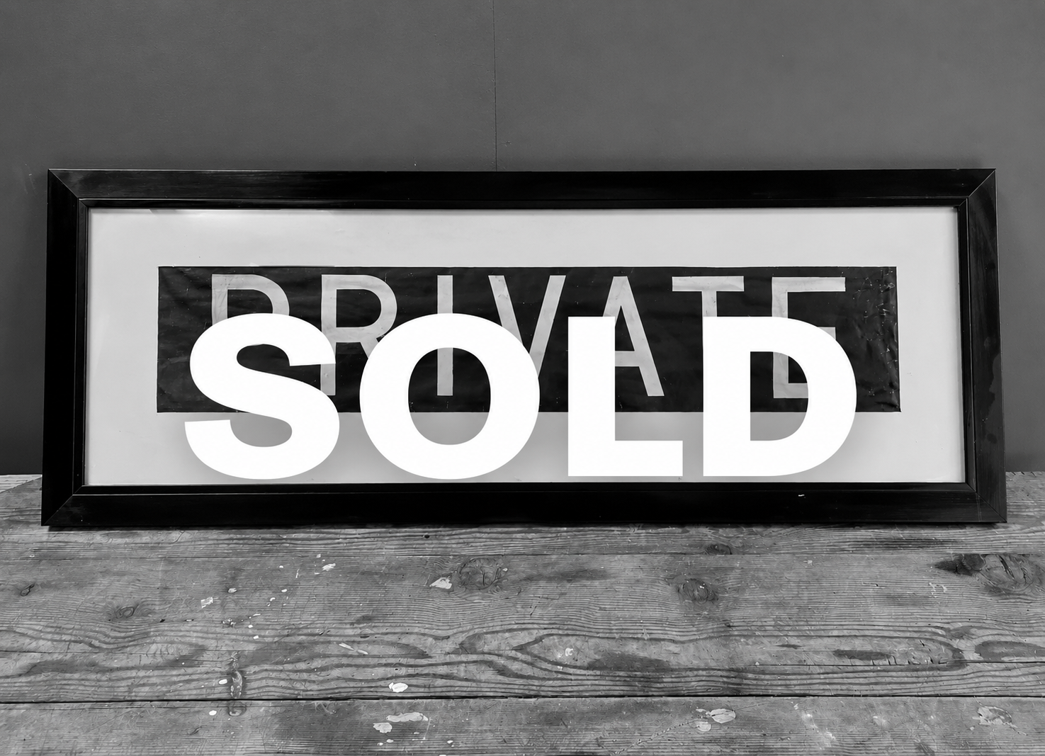 Framed Vintage Bus Blind - PRIVATE