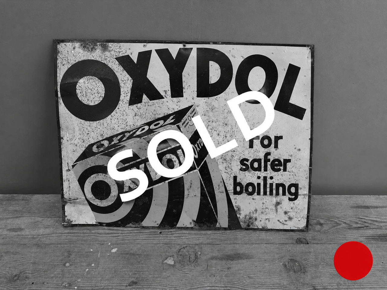 OXYDOL Enamel Advertising Sign