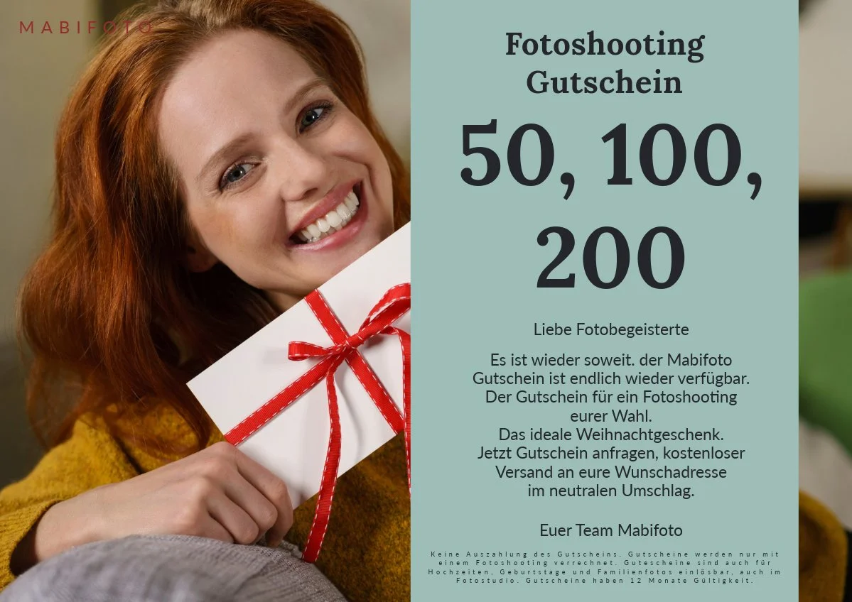 🎁 Der Mabifoto Fotoshooting-Gutschein ist zurück!