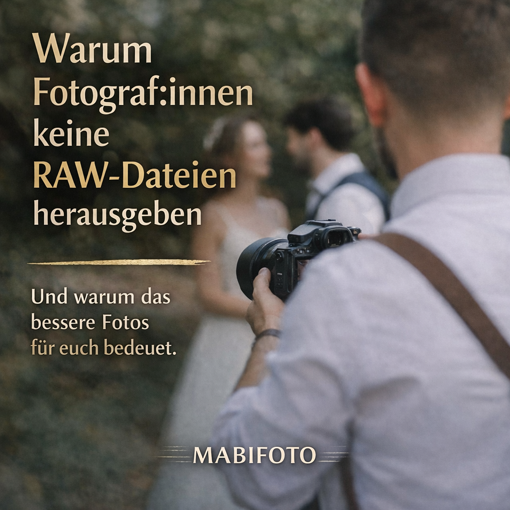 Warum wir keine RAW-Dateien herausgeben – und warum das am Ende bessere Fotos für euch bedeutet