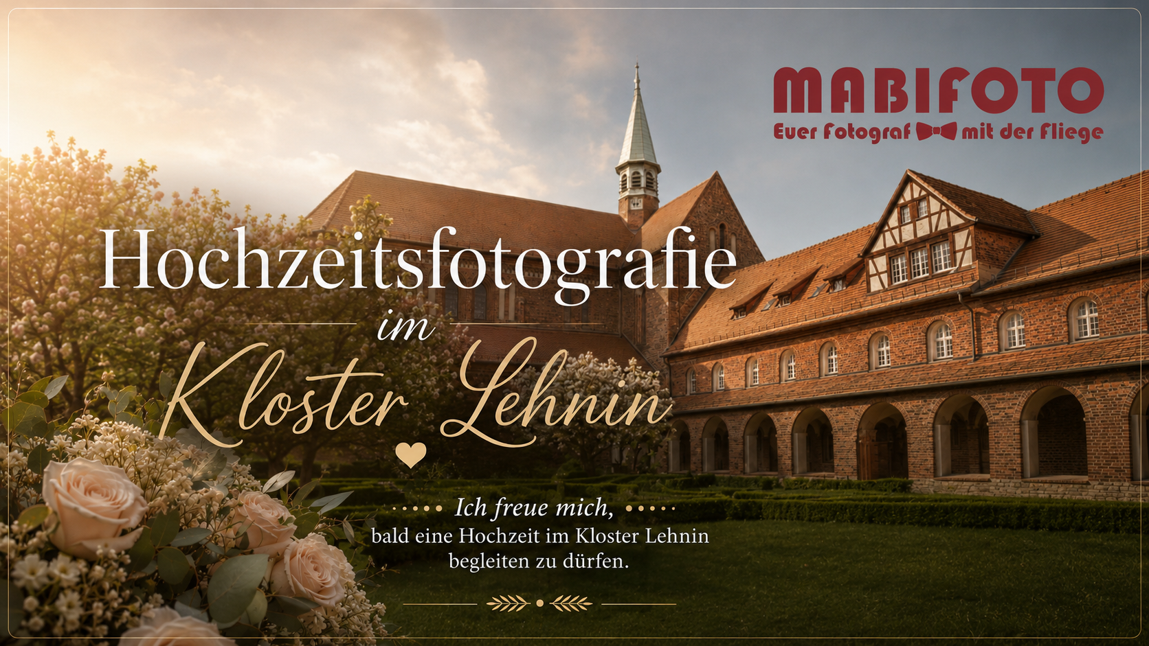 Vorfreude auf Kloster Lehnin: Bald begleite ich eine Hochzeit an einem besonderen Ort