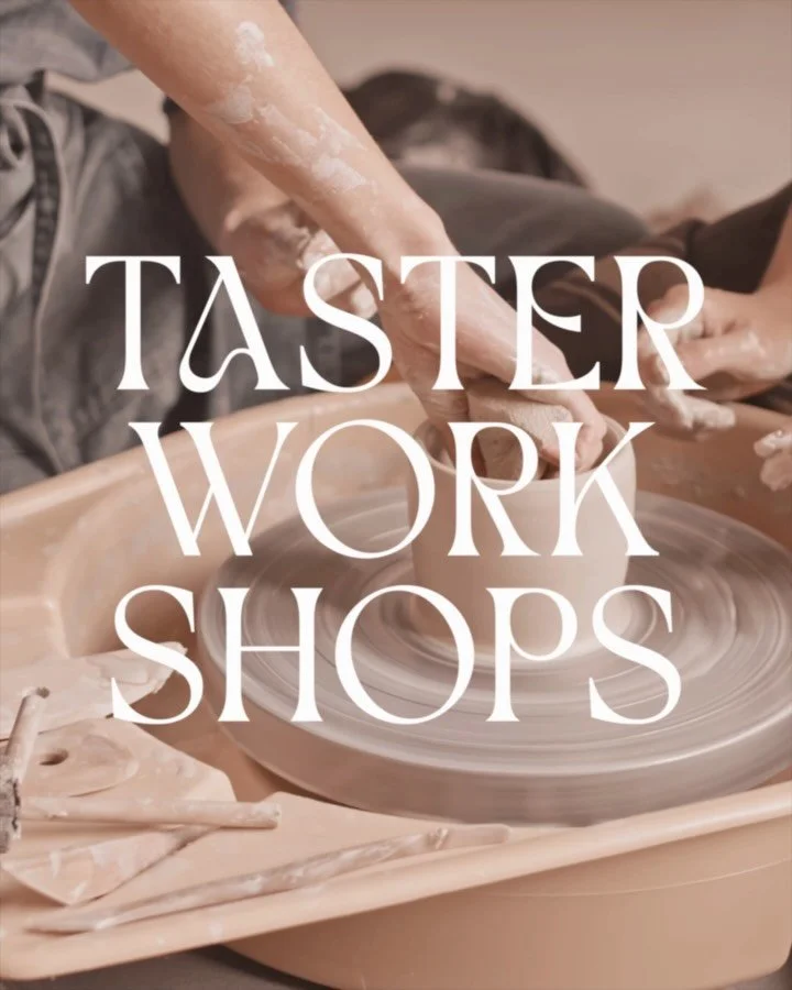 Just a little clay curious? 👀
This is the workshop for you!

Always wanted to tick pottery off your bucket list? Or know someone who wants to?

Our Taster Workshop is the perfect way to dip a toe (or both hands!) into the world of pottery.

In one r