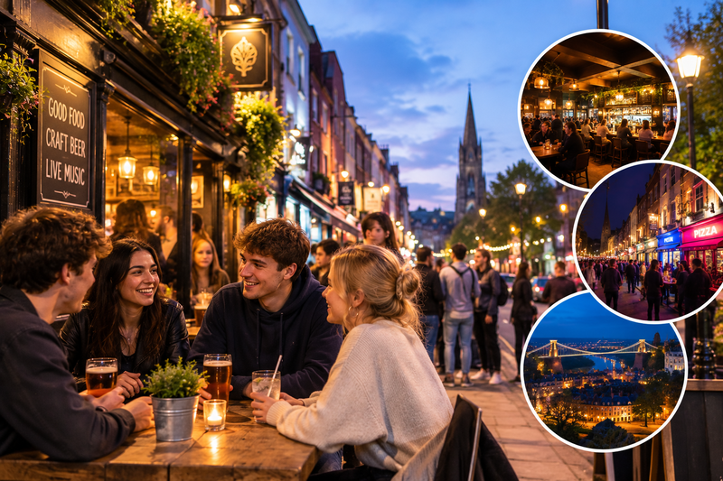 Lively Pub Nights and City Lights