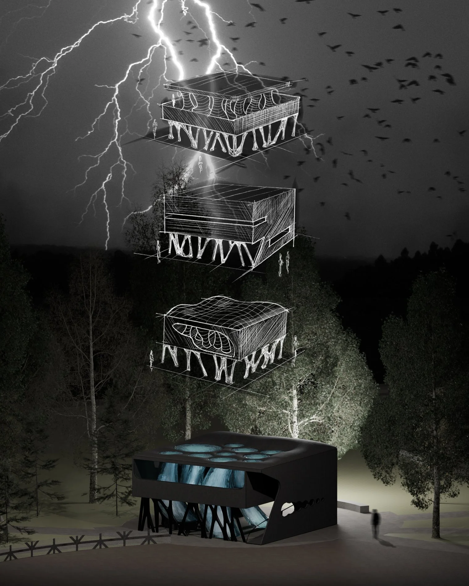 Exterior render + iterations