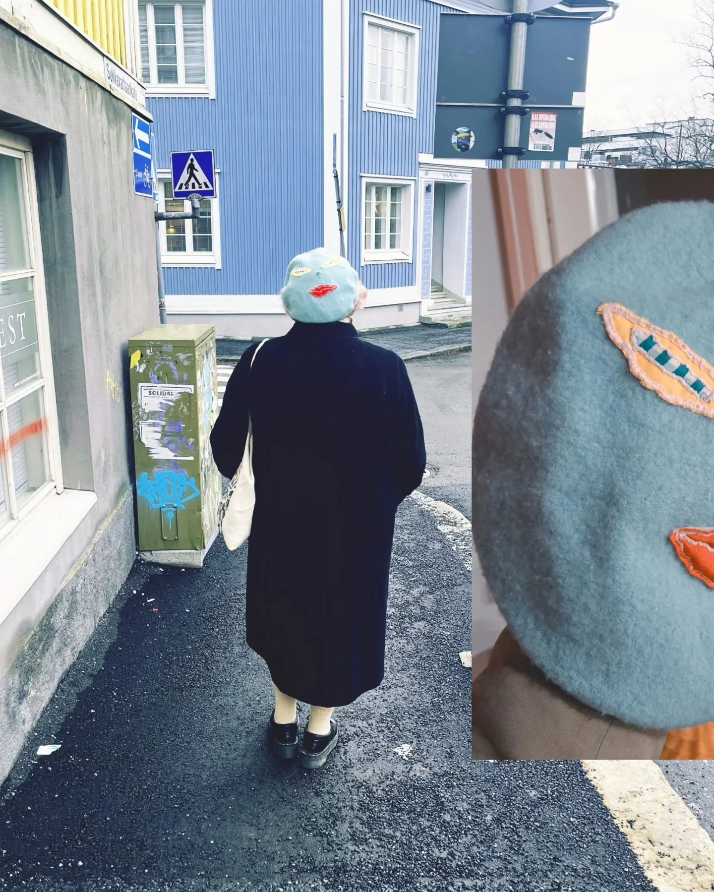 Things I've done so far while I try yo heal. 

1. Beret with face.
2.Jacket out of a vintage blanket.
3. Needle felting clown flower.
4. Upcycled an ugly dress into a cool one.
5. Made a kitch pouch.
6. Made a pink overdress.
7. Made a miniskirt.
8. 