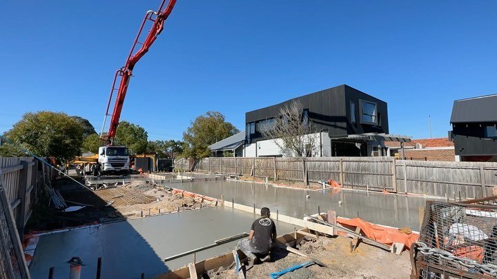 Pouring the slab at our project in Hughesdale 
.
.
.
#ibuildnational #newhomes #renovations #extensions #fitouts #builder #building #home #architrcture #work #site #living #house #buildit #construction #quality