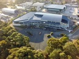 Aerial view of Dunn Lewis Centre, Ulladulla, a space for youth and sporting activities.
