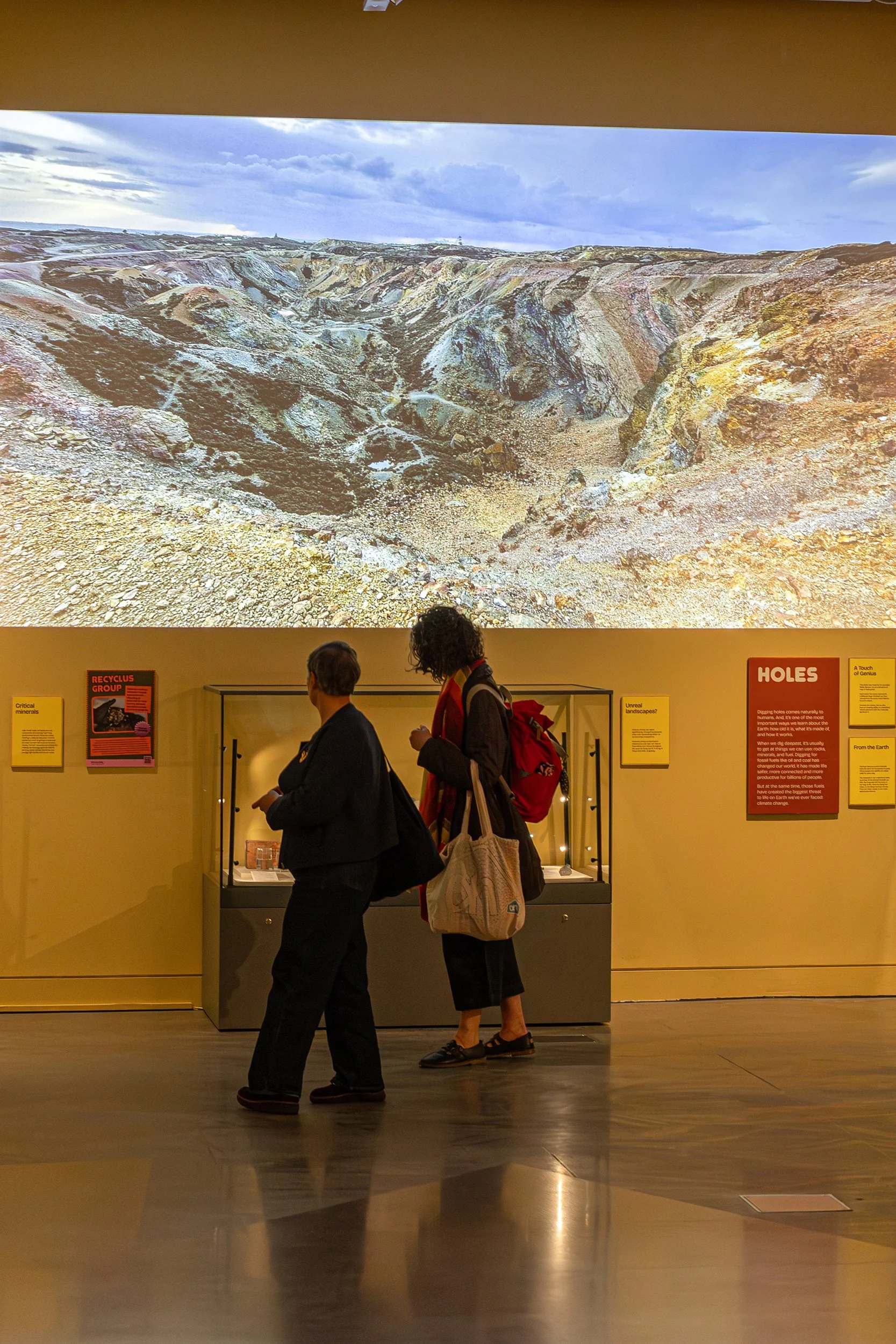 Landscape projection in Human Natures, Tobias Longmate Manchester Museum.jpg