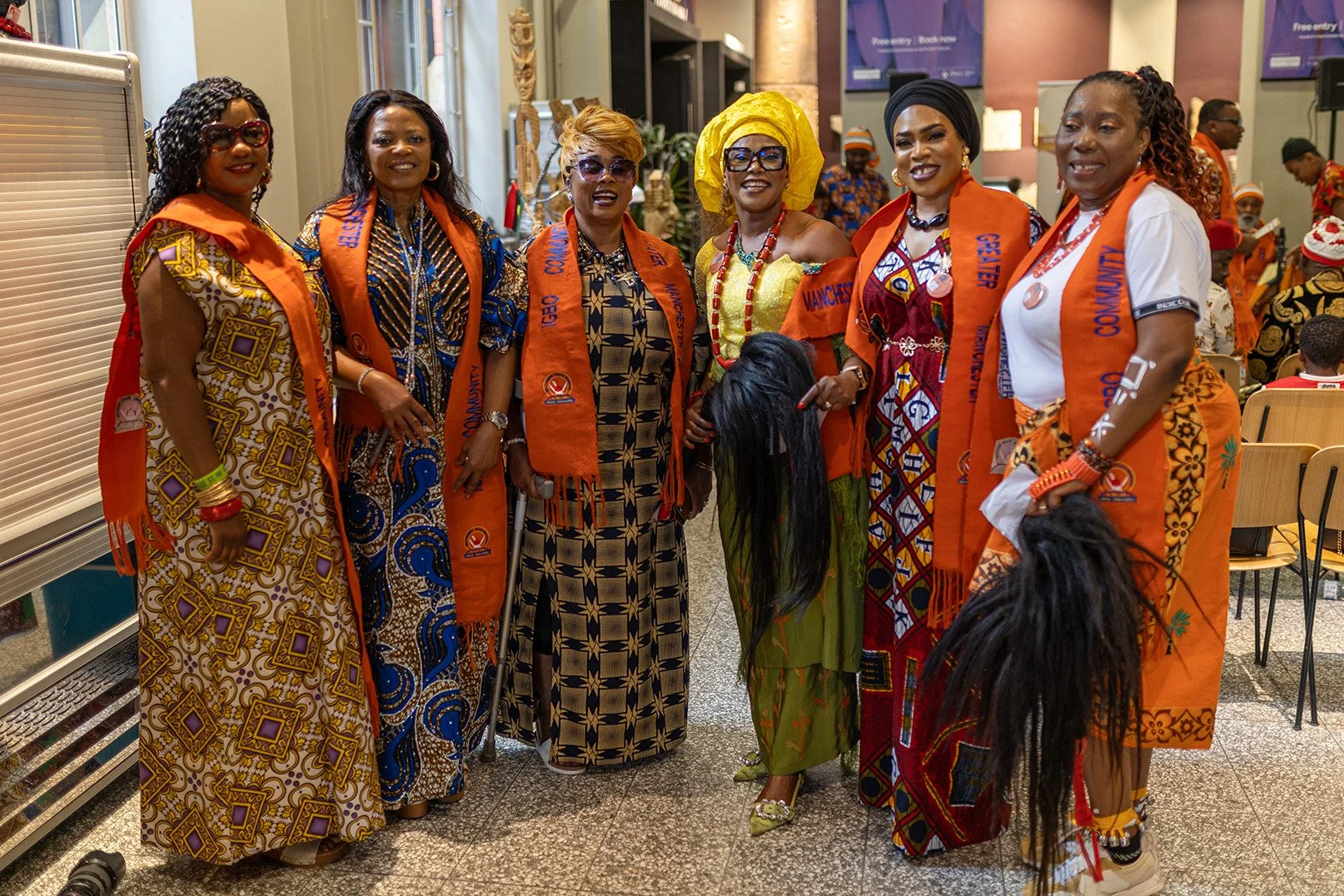 Members of Igbo Community Greater Manchester pictured during the Igbo Arts and Culture Day 2026 at Manchester Museum.