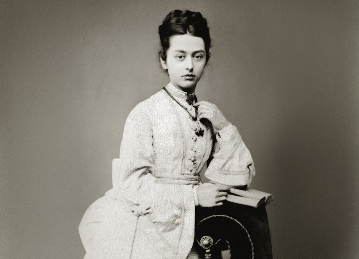 Black and white photo showing Emily Williamson, founder of the Royal Society for the Protection of Birds.