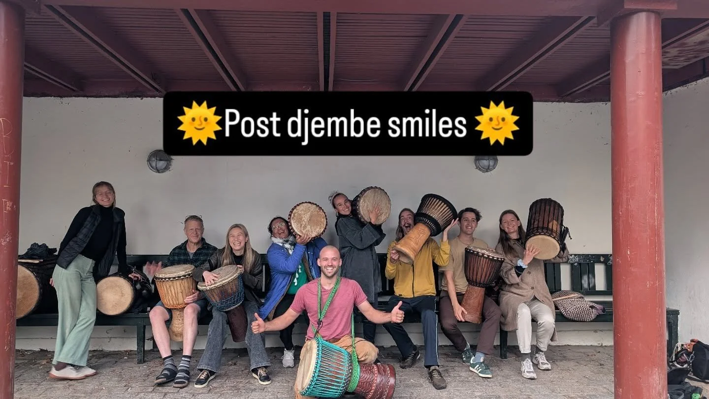 Djembe in not for the faint of heart. It is difficult, physicaly demanding, loud, intense. But with the right teacher and trusting group the reward is great: achievement, fun, flow, connection. It takes courage to show up and to be a beginner. 

Come