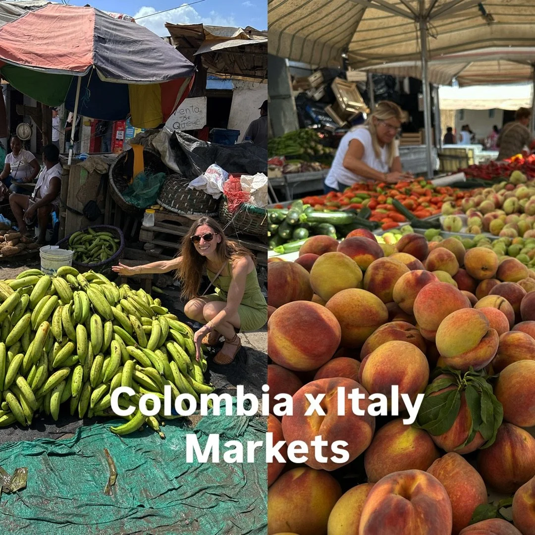 Italy and Colombia couldn&rsquo;t feel more different &mdash;
yet their markets do the same thing to me:
they teach me about culture and open me up to understanding a way of life.

Which one would you visit? 👇 🇮🇹 or 🇨🇴
Want to explore Italian ma