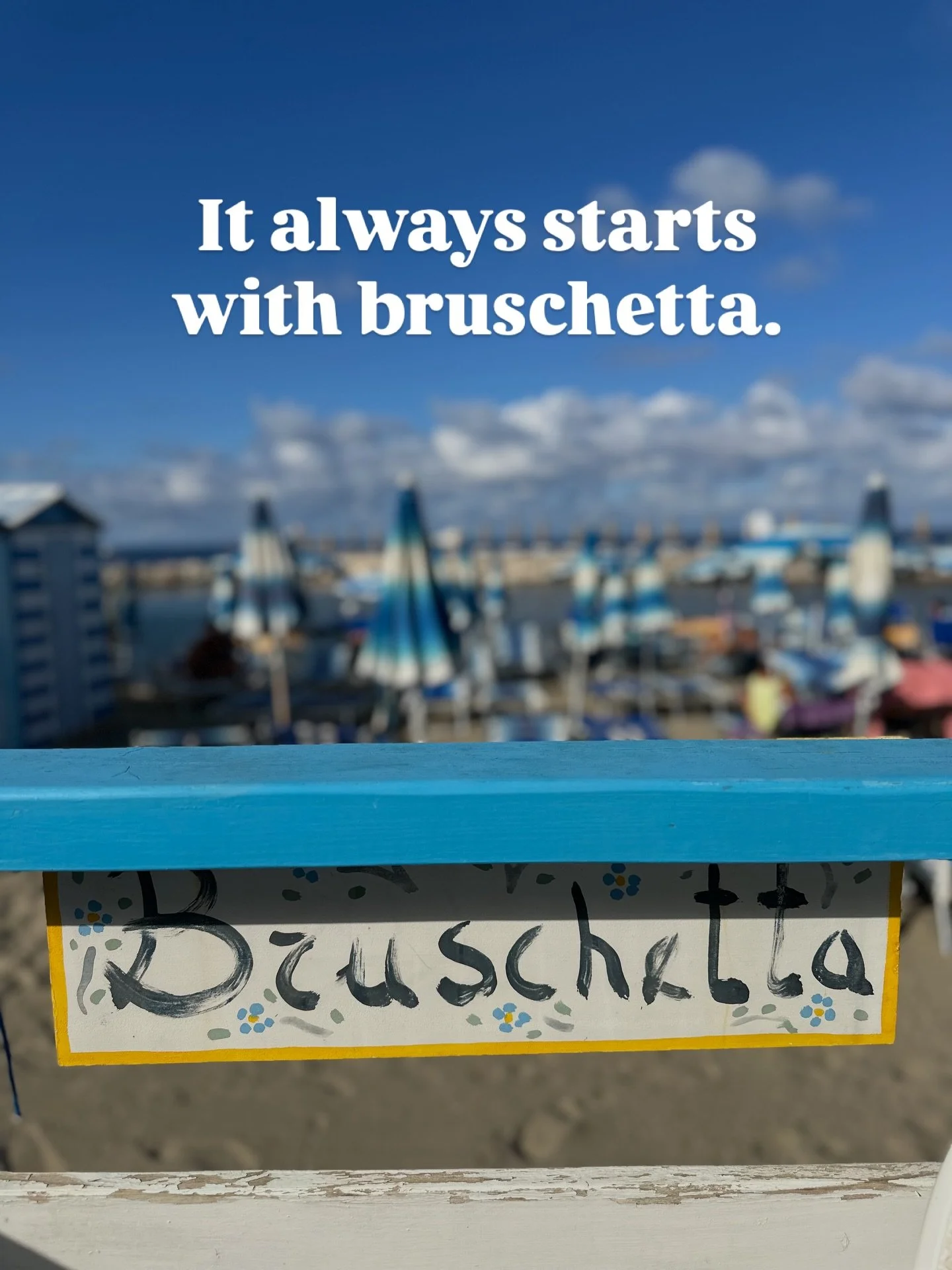 In Ischia, even the bruschetta tells a story.

Before the main dish, there&rsquo;s always bread.
Tomatoes that taste like sun.
Olive oil you don&rsquo;t rush.

The food here isn&rsquo;t flashy &mdash; it&rsquo;s grounded.
And the dishes that come aft