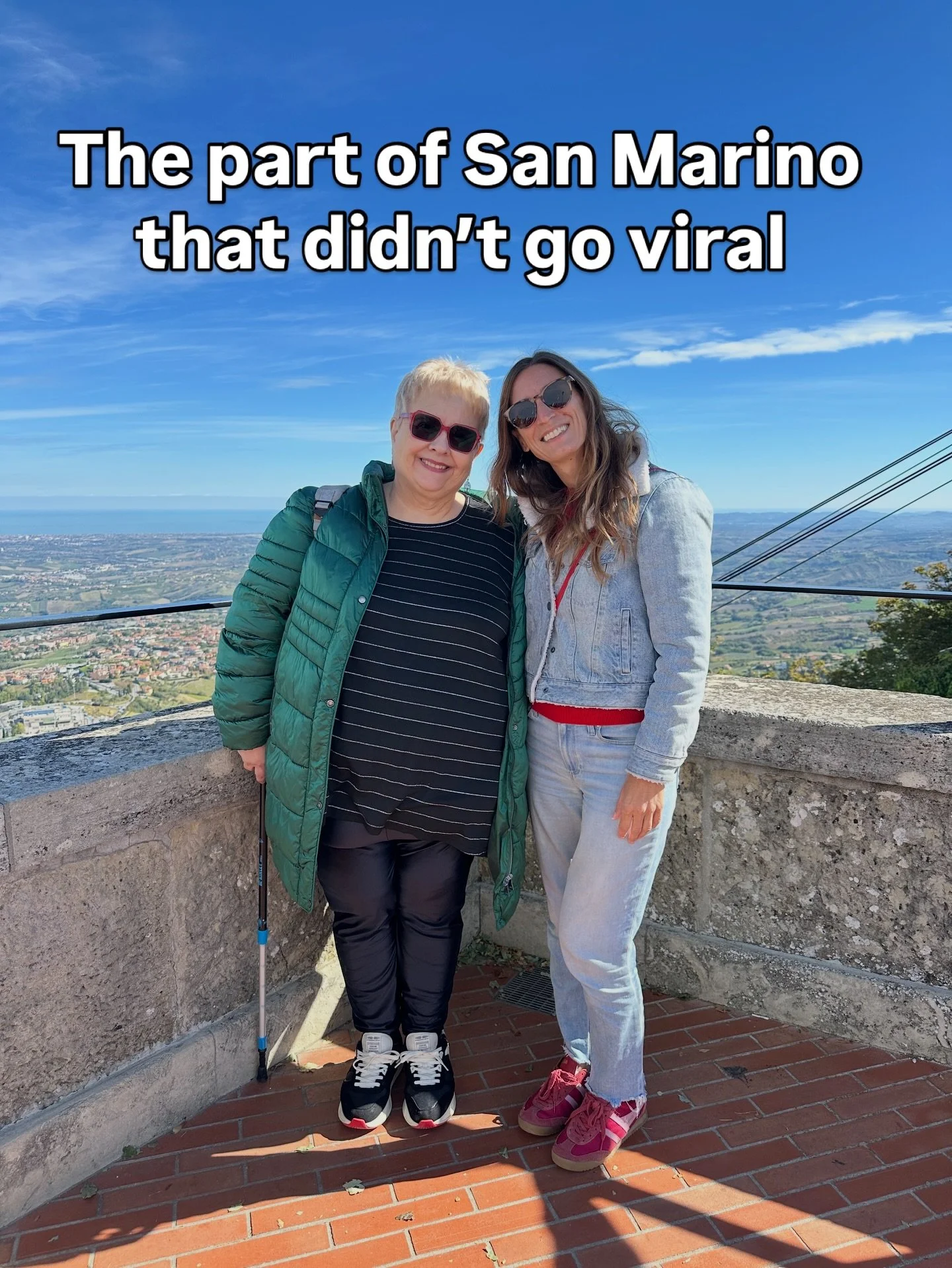 I went to San Marino to spend time with my cousin, cook together, and see her world for a few days.

But somehow my trip happened to align with a race of cars flying through the streets &mdash; meeting us in the historic center just as we walked out 