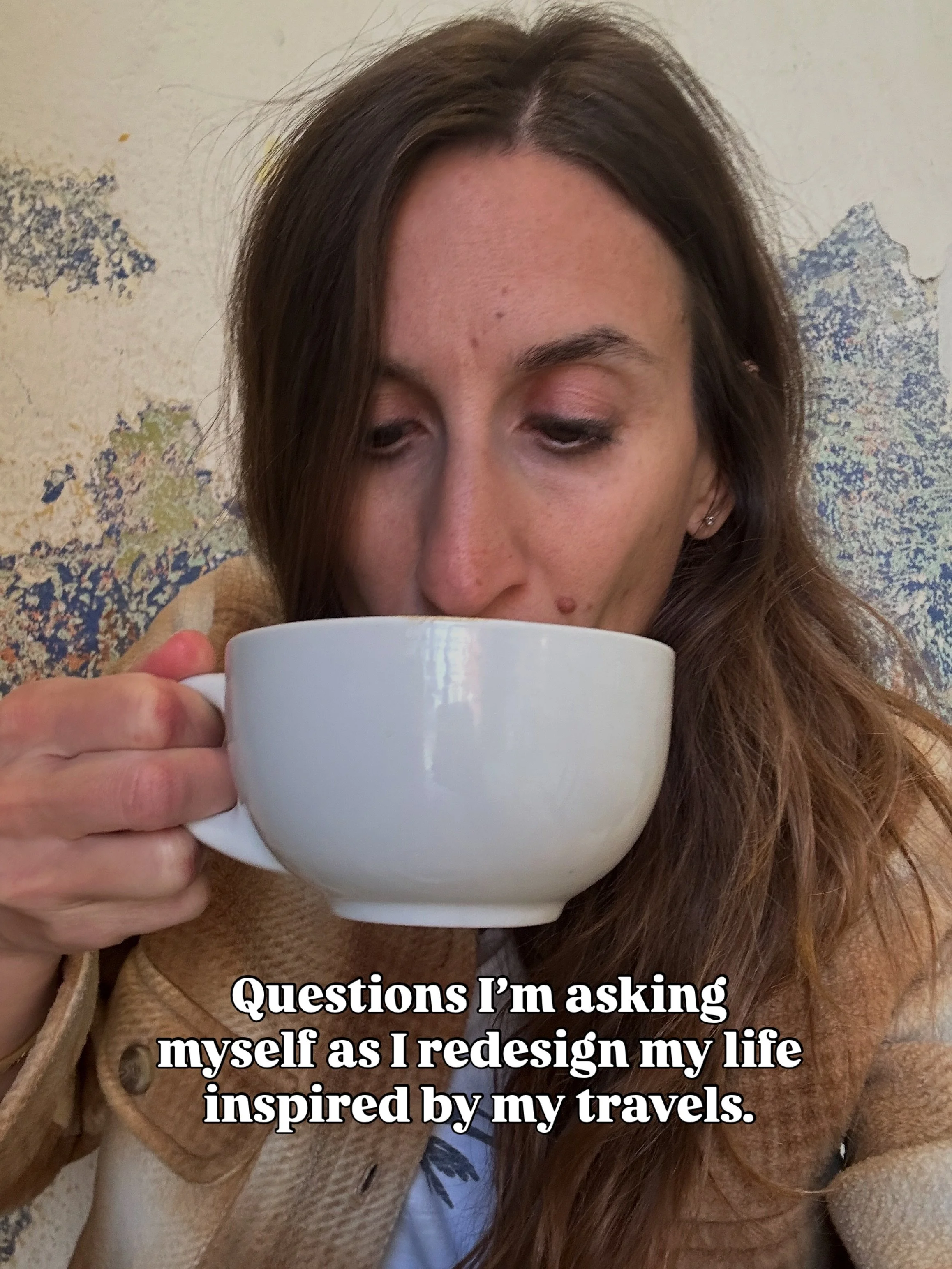I&rsquo;m navigating a transition, and I&rsquo;m taking the time to decide what kind of life I actually want to create.

So I&rsquo;ve been asking myself some questions.

Not just where should I go next? But what are my travels telling me about the l