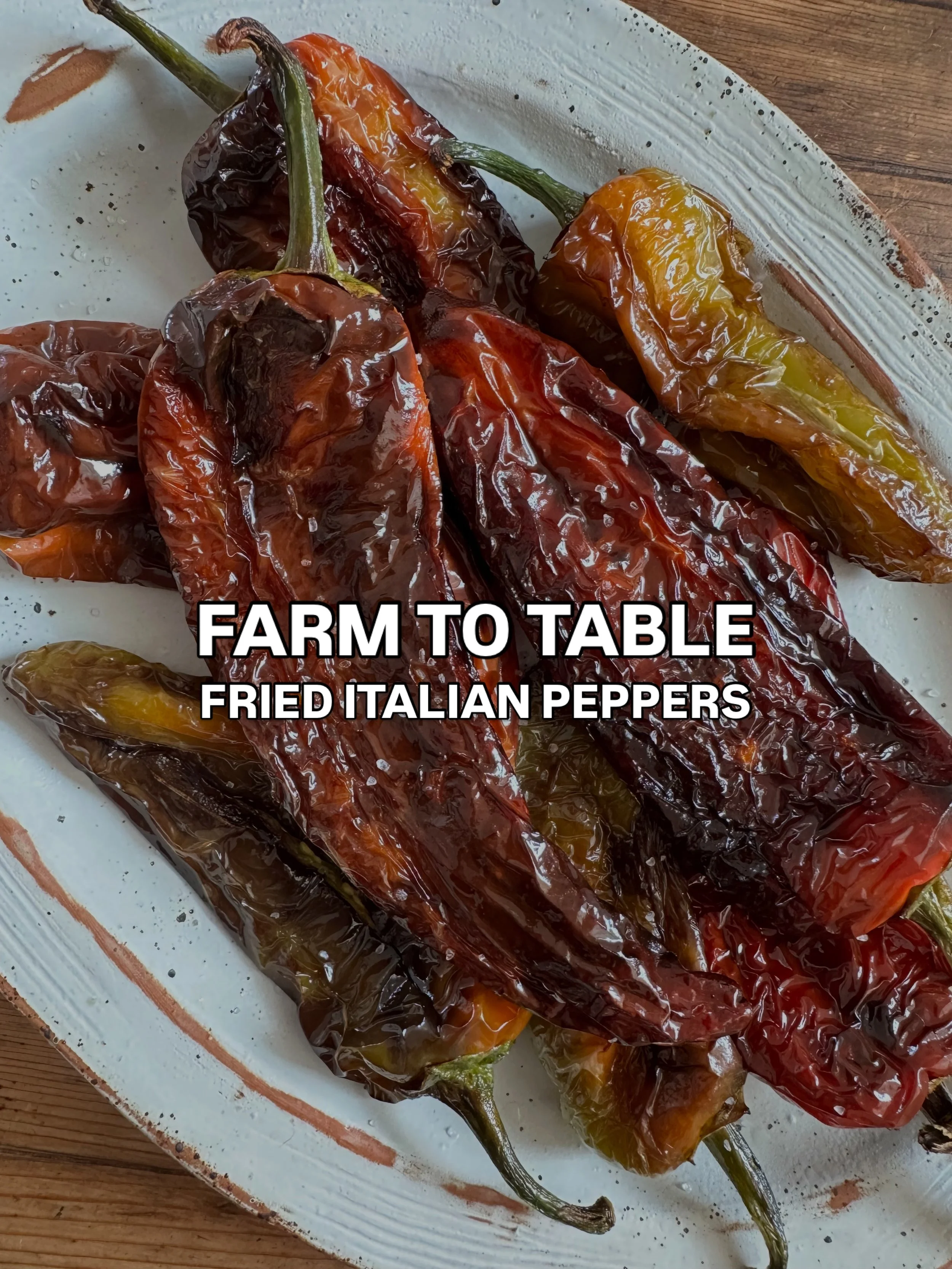 Farm stand to table. 🌶️

Saw these Italian peppers @thefruitbowl1947 and had to get them as they&rsquo;re never in local LA stores.

@mangiawithmichele always has these on her table and she inspired me to make them 

My aunt said my grandmother alwa
