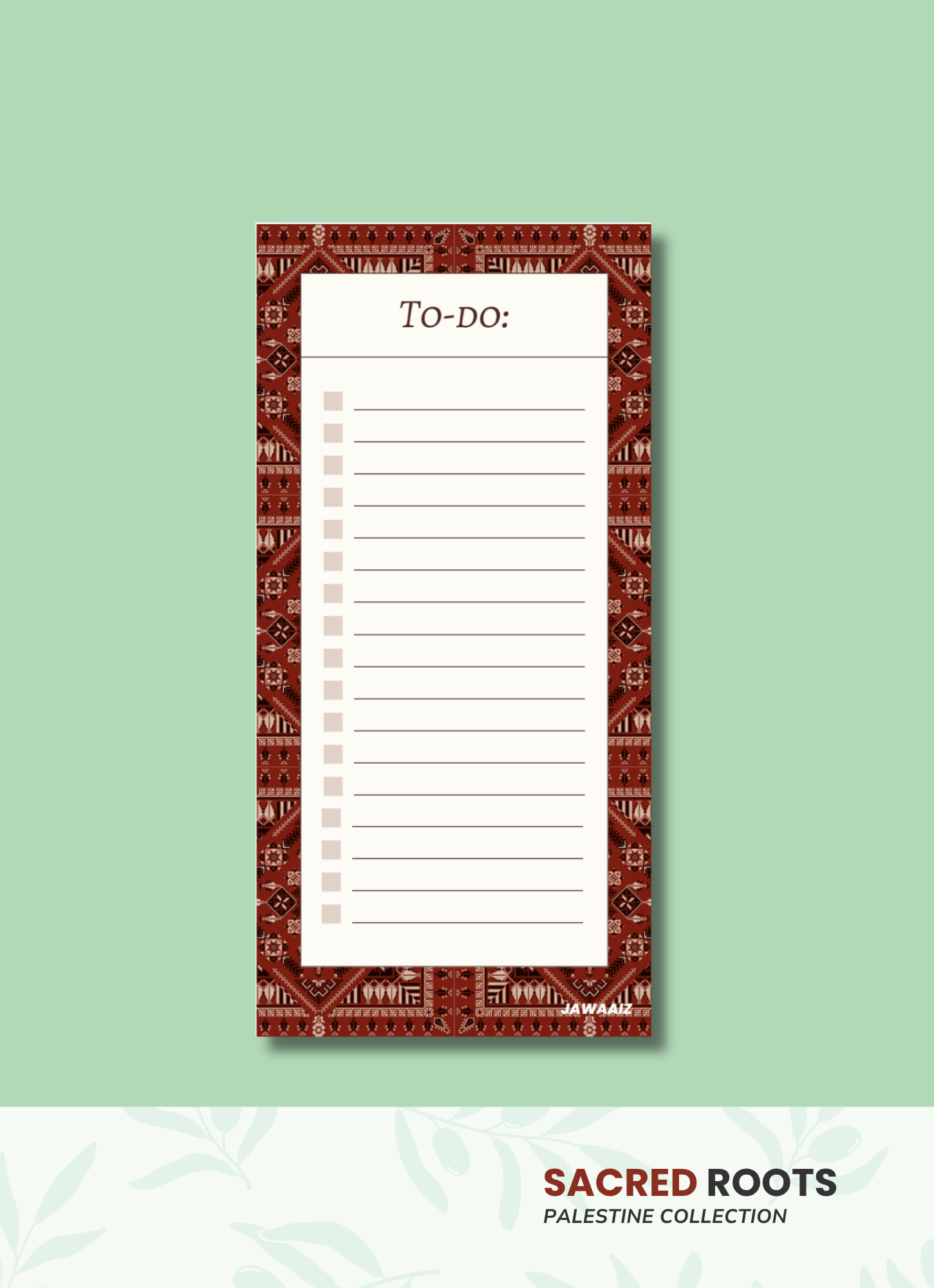 Tatreez To-Do Notepad