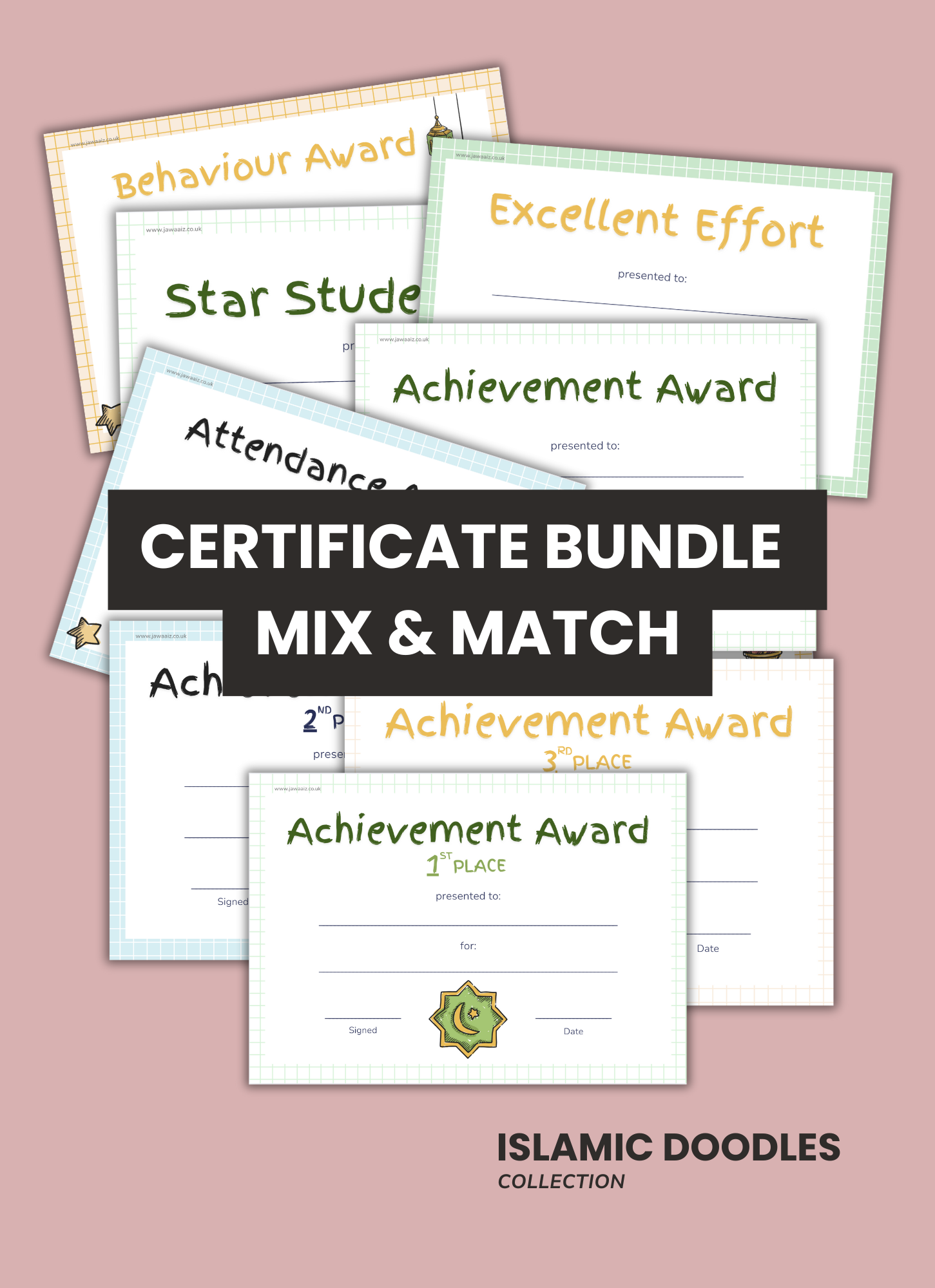 Certificate Bundle - Islamic Doodle