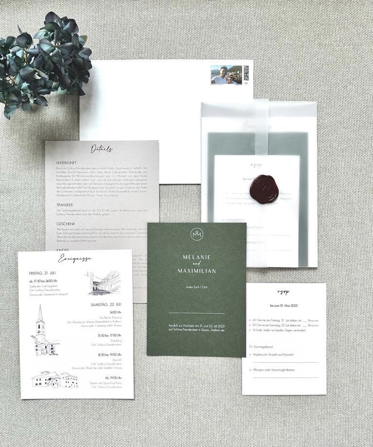 Hochzeitspapeterie M&M
