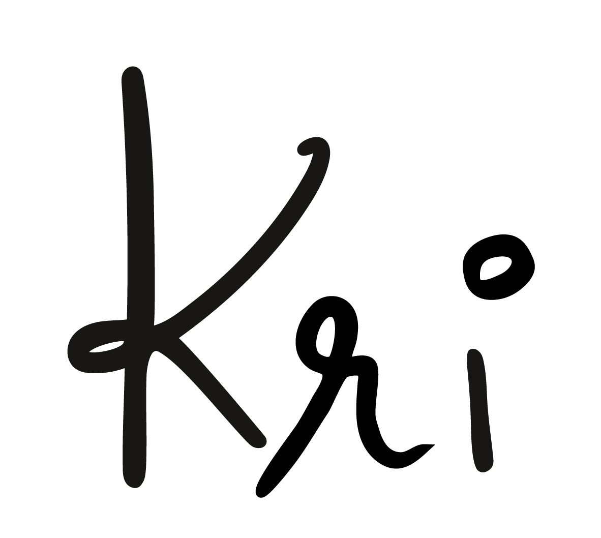 Eine stochastische Graphik mit einer horizontalen Achse, die mit 'K' beschriftet ist und einer vertikalen Achse, die mit 'L' beschriftet ist, sowie einer Linie, die ansteigt.