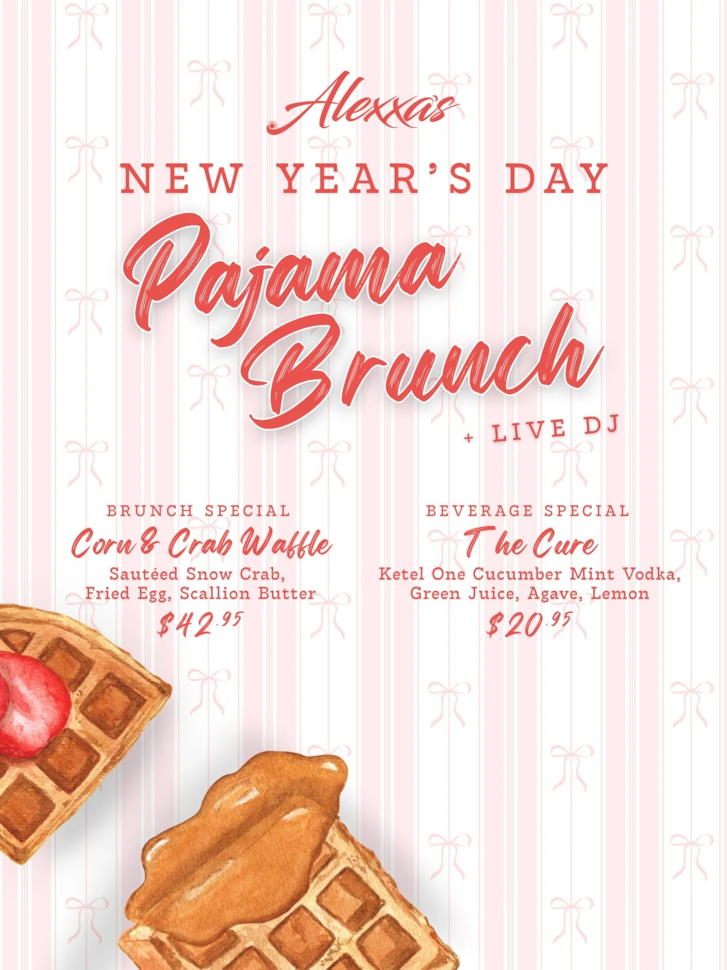 Roll out of bed and into brunch🥂🥂

We can&rsquo;t wait to ring in the new year with you! Bring your girls, New Year&rsquo;s Day calls for cute comfort and champagne🌷🌸 
#newyear #brunch #pajamabrunch #lasvegas
