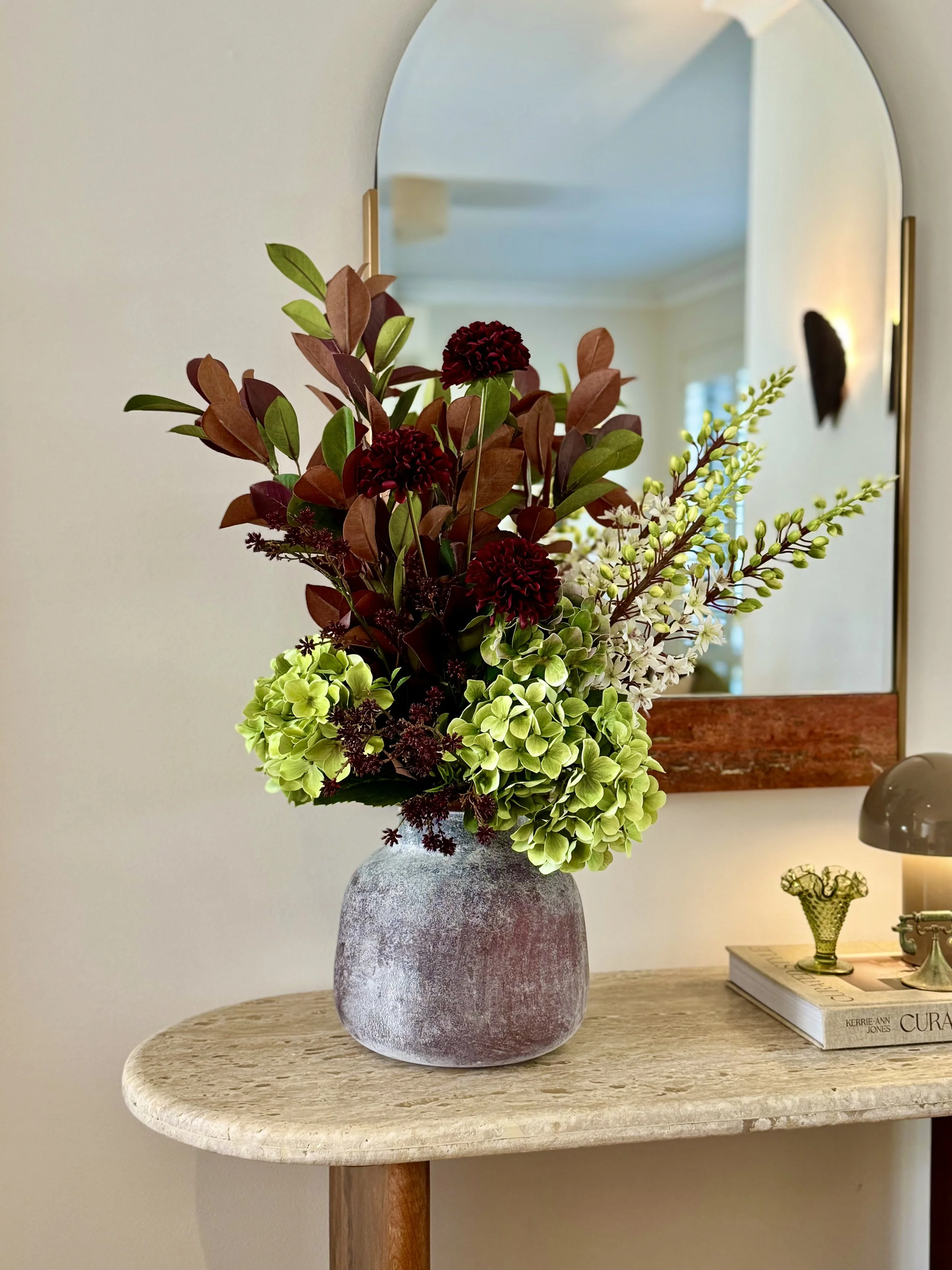 London Plum - Faux Flower Arrangement