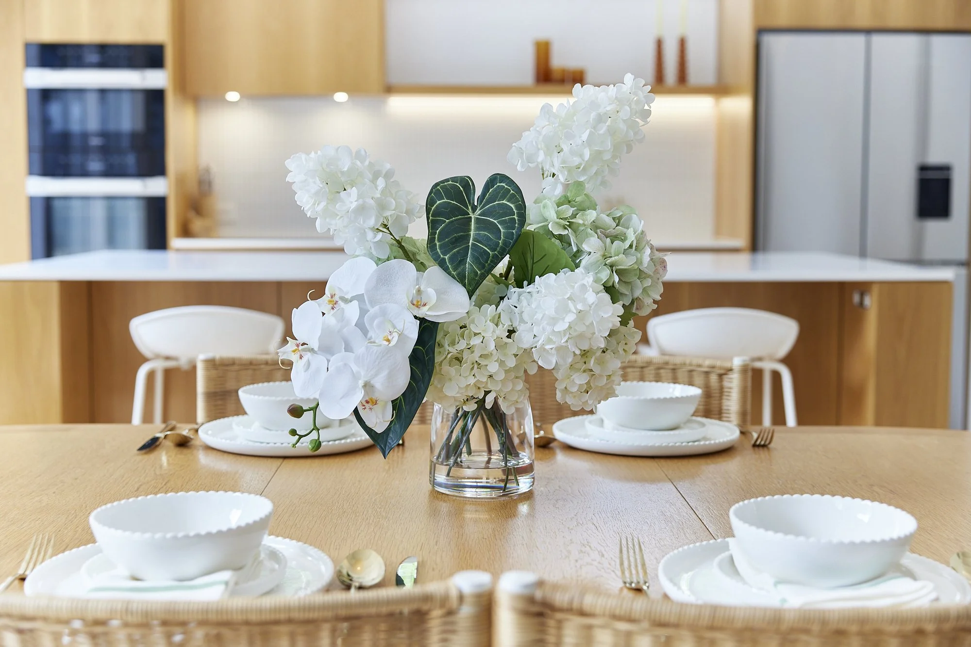 Summer Bloom - faux flower arrangement