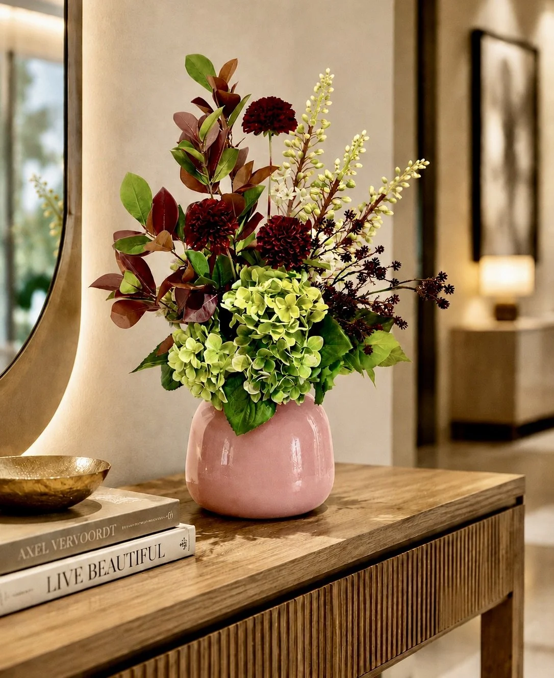 London Plum - Faux Flower Arrangement - Large