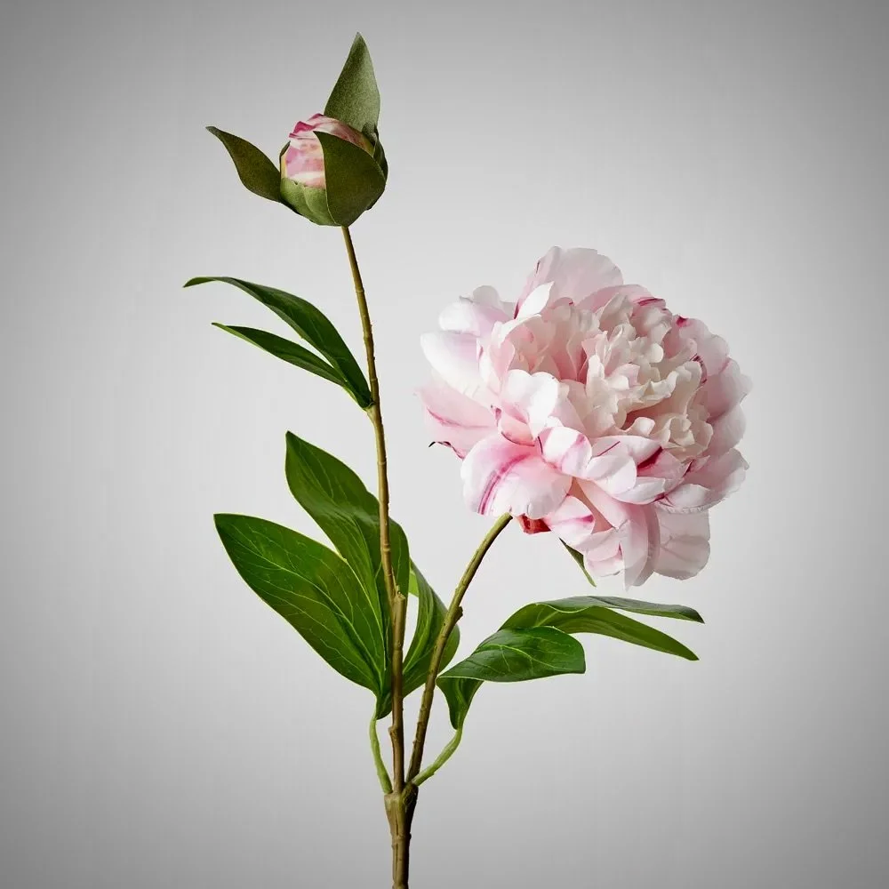 Faux - Peony Spray Light Pink
