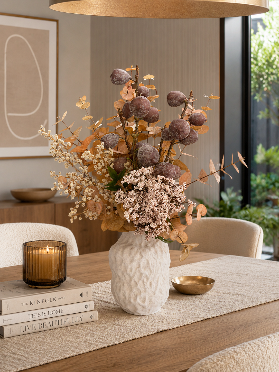 Caramel Dreams - Faux Flower Arrangement