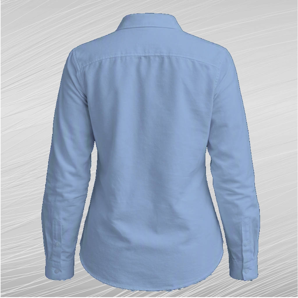 3D mockup Oxford Shirt Women back.png