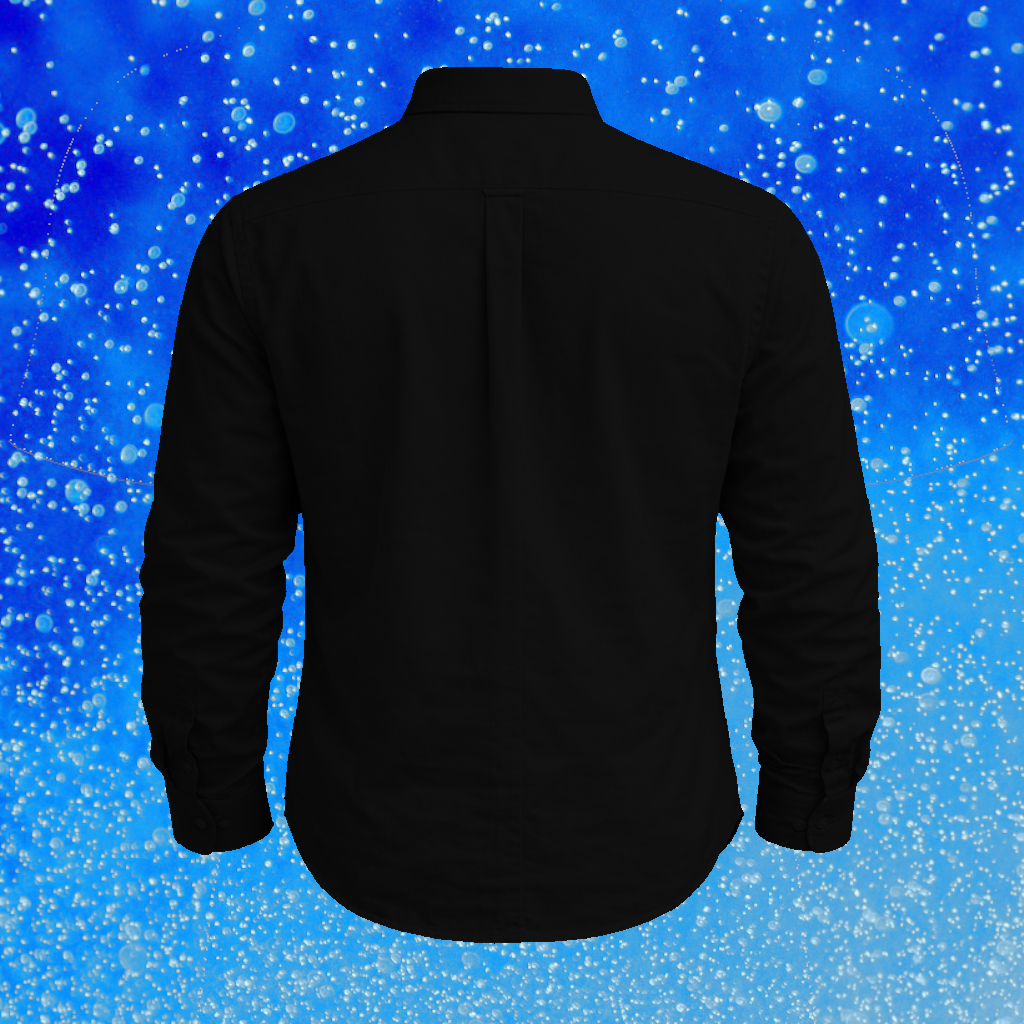 3D mockup Oxford Shirt Back Black.png
