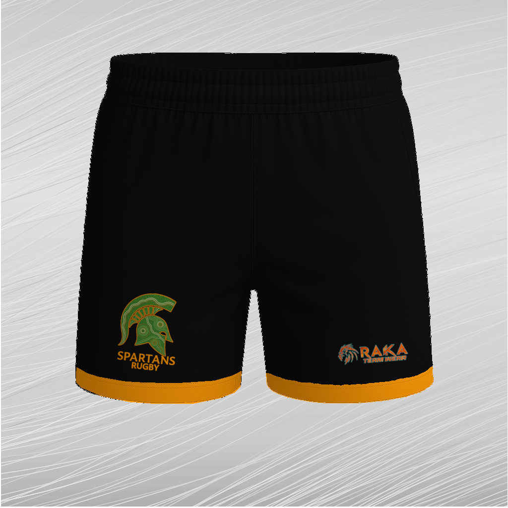3D mockup Training and Leisure Short front black.png