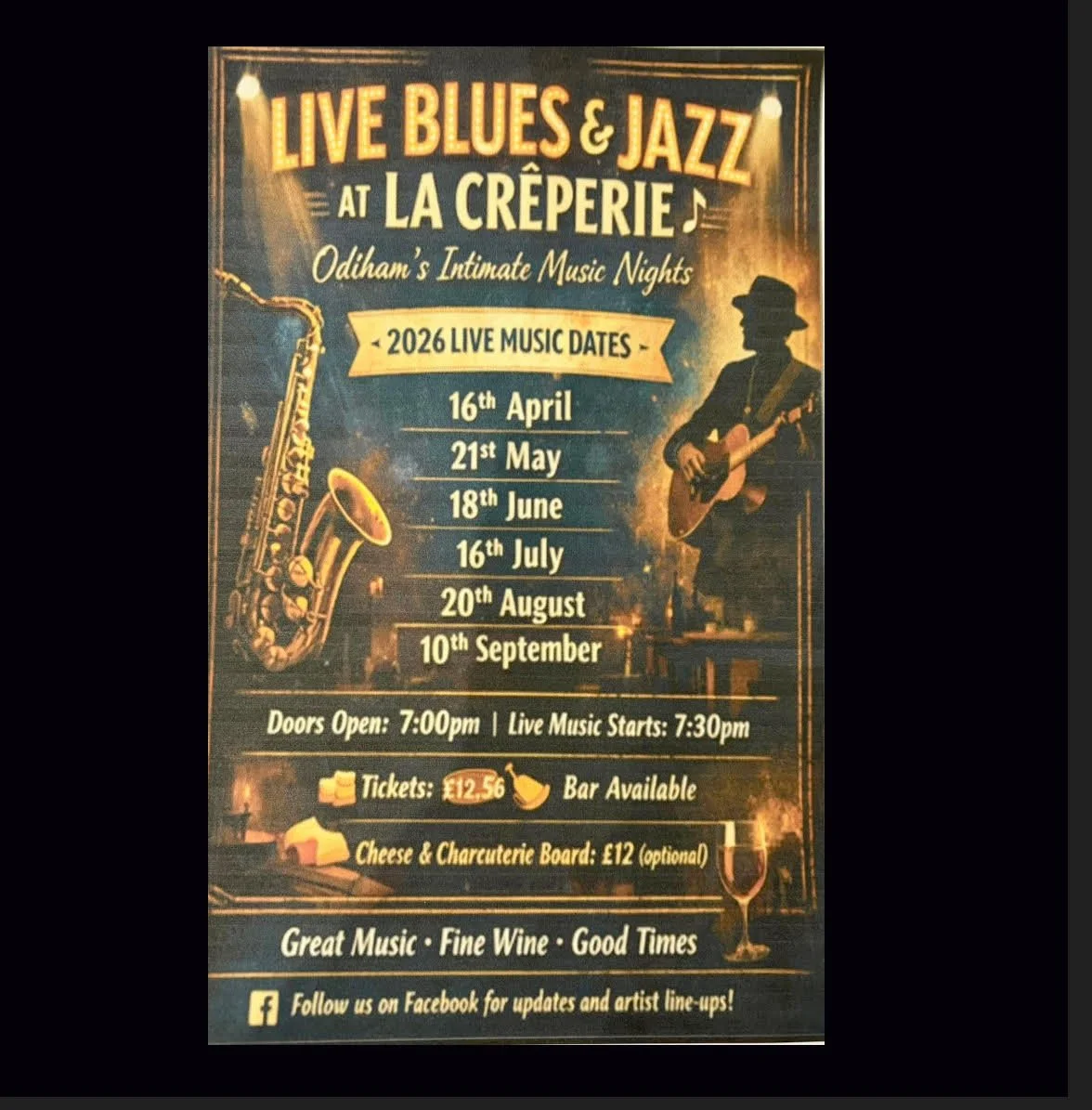 Live Blues and Jazz at La Creperie