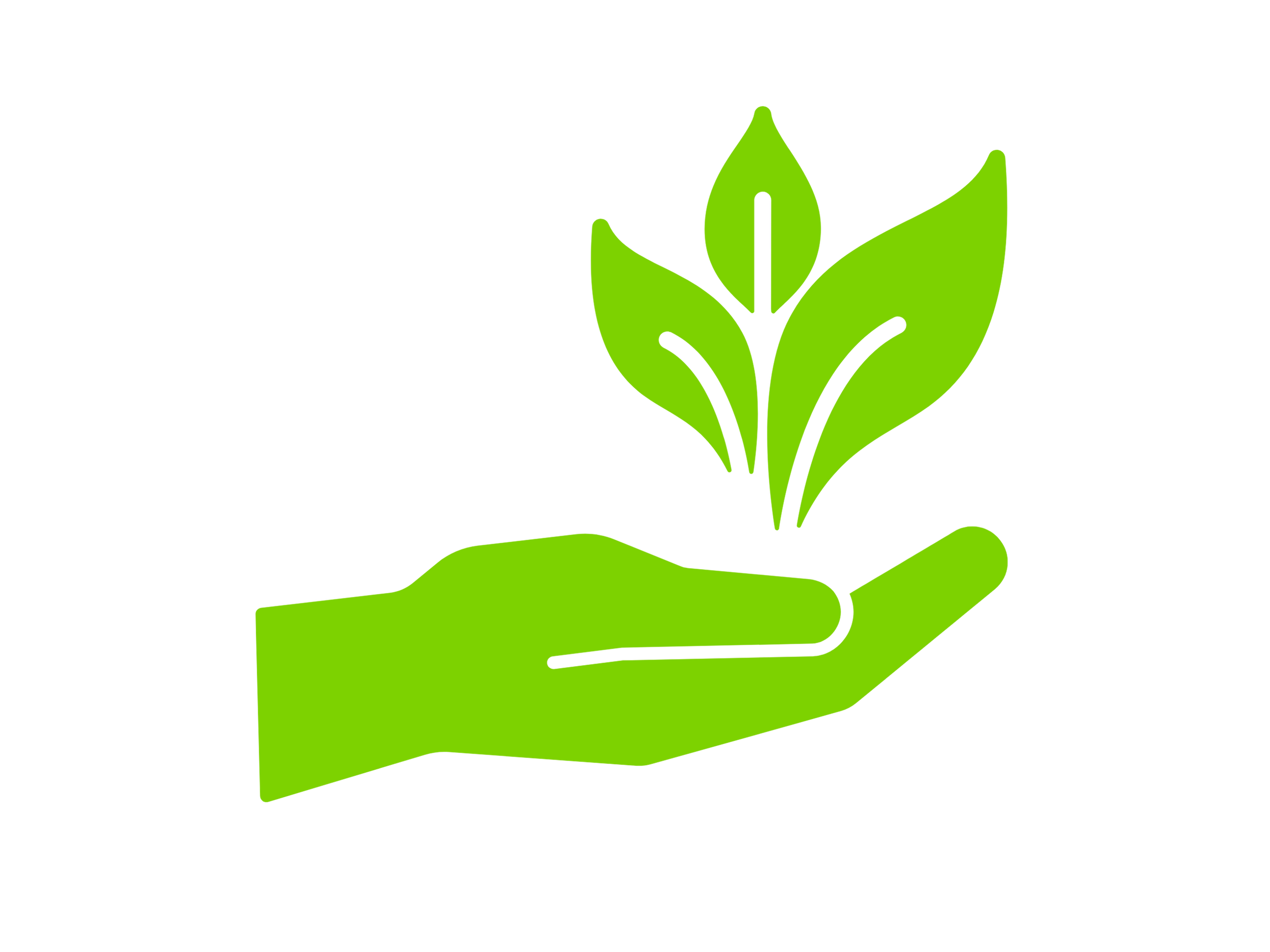HAND WITH GREEN SPROUT