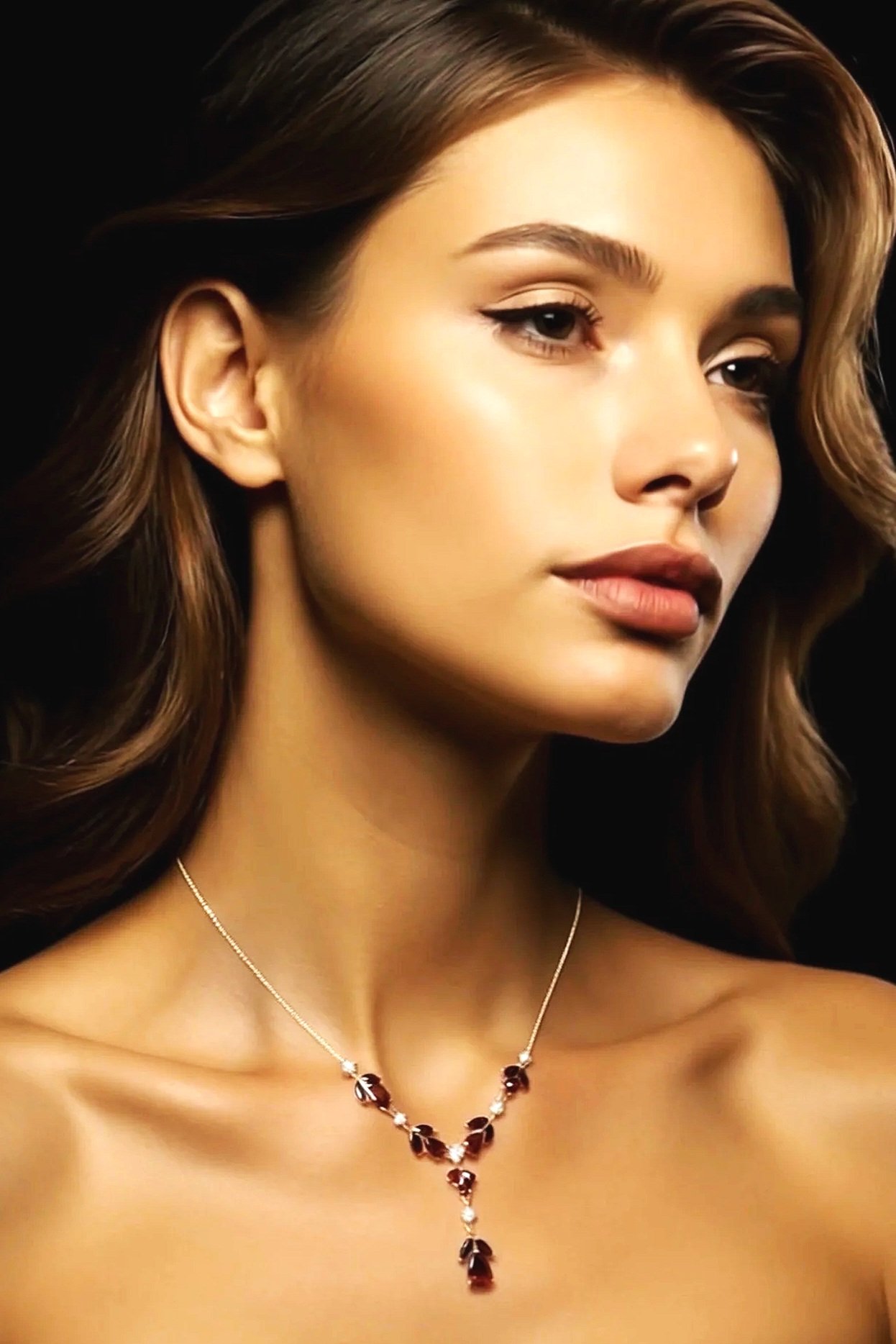 Rose Gold Garnet Jewelry in Prague Modern Trendy products on Czech Tradition