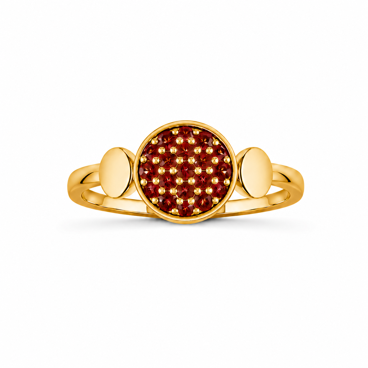 RG277 Gold garnet Ring OMVIREX
