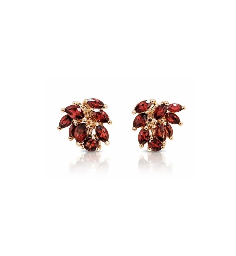 RG 13 Rosegold garnet Earring 14 ct ELVA