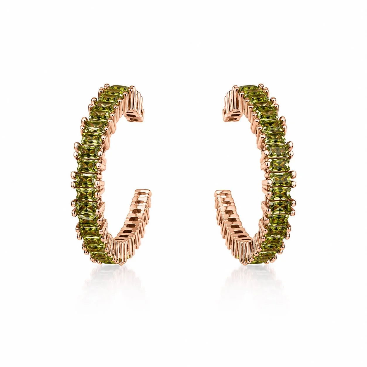 RG56 Rosegold garnet Earring VYSA