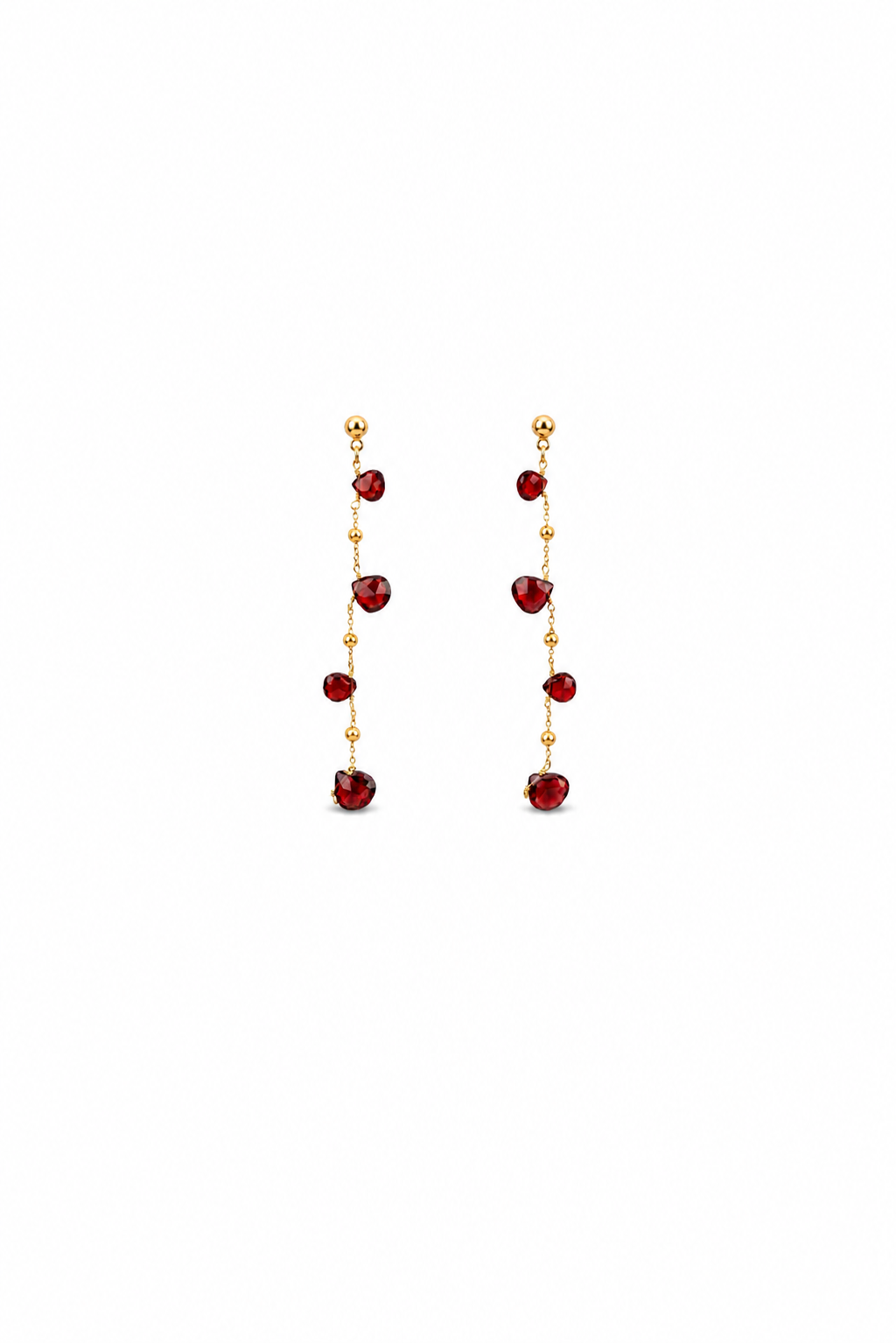 RG293 Gold garnet Earring ERIVOXA