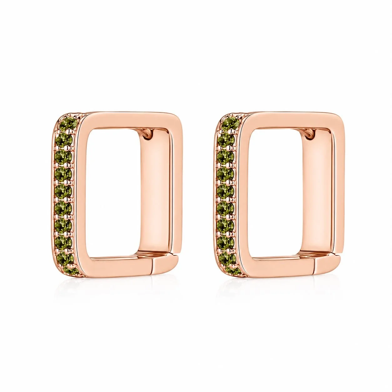 RG 114 Rosegold garnet Earring 14 ct LYSA