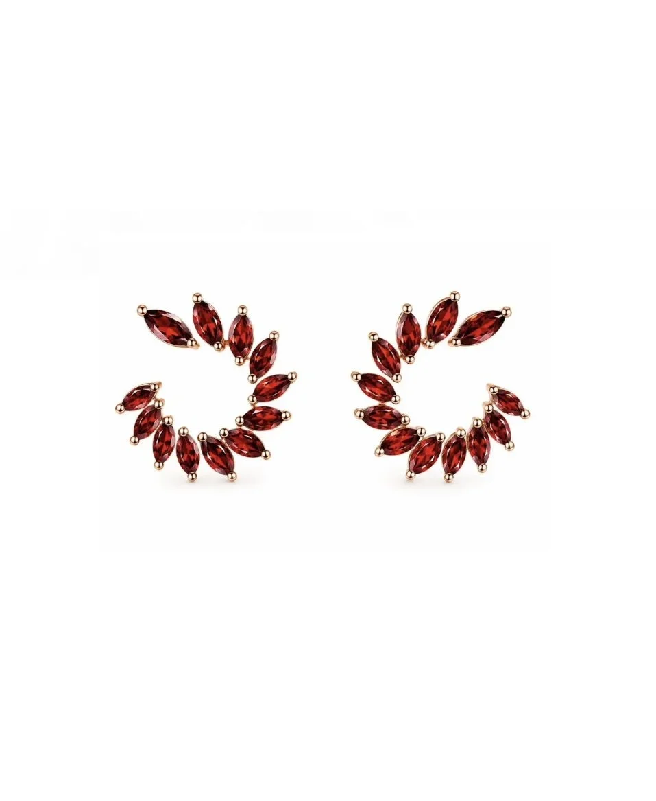 RG15 Rosegold garnet Earring ARIN