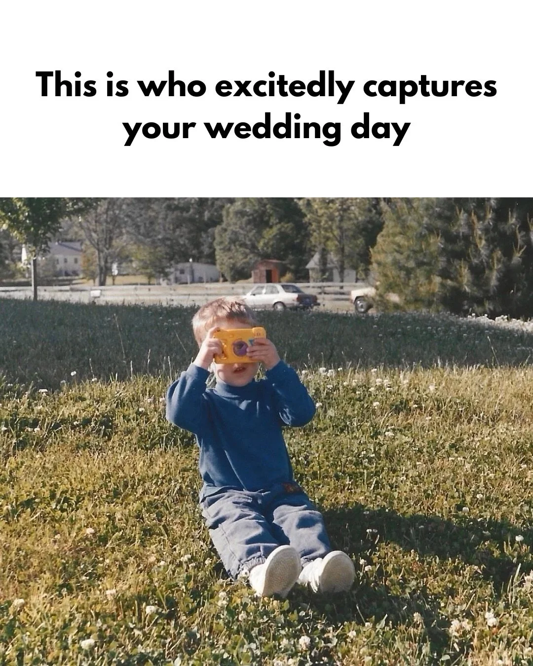 I wish I could tell this kid that one day we&rsquo;d be living the dream documenting countless love stories! Same passion, bigger purpose.