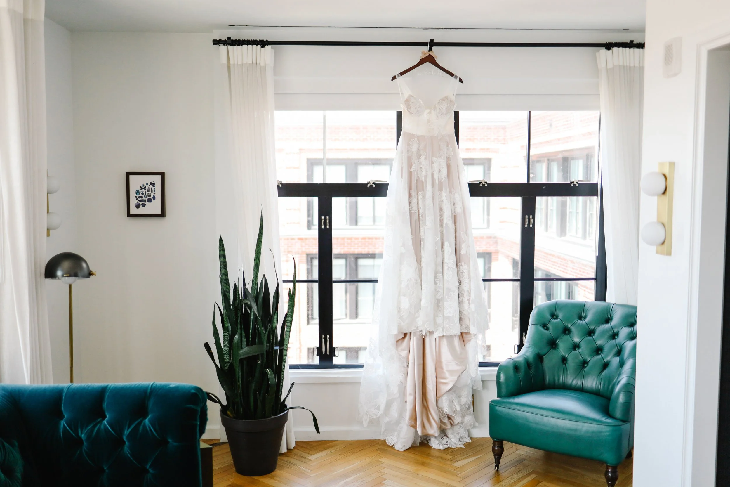 Wedding dress details, The Line in Washington, DC