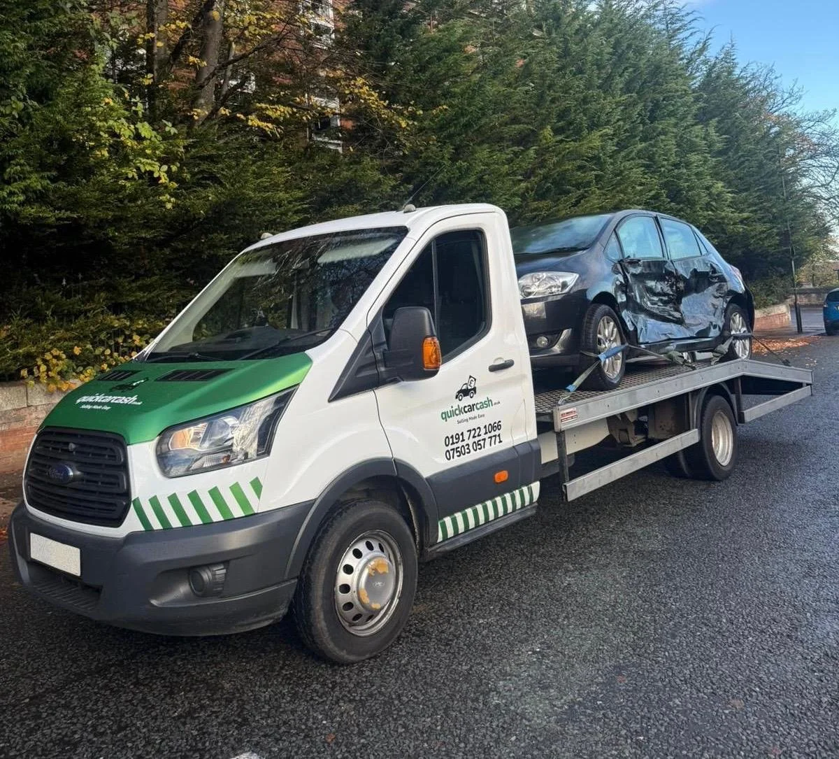 Quick Car Cash Van At your service North east England