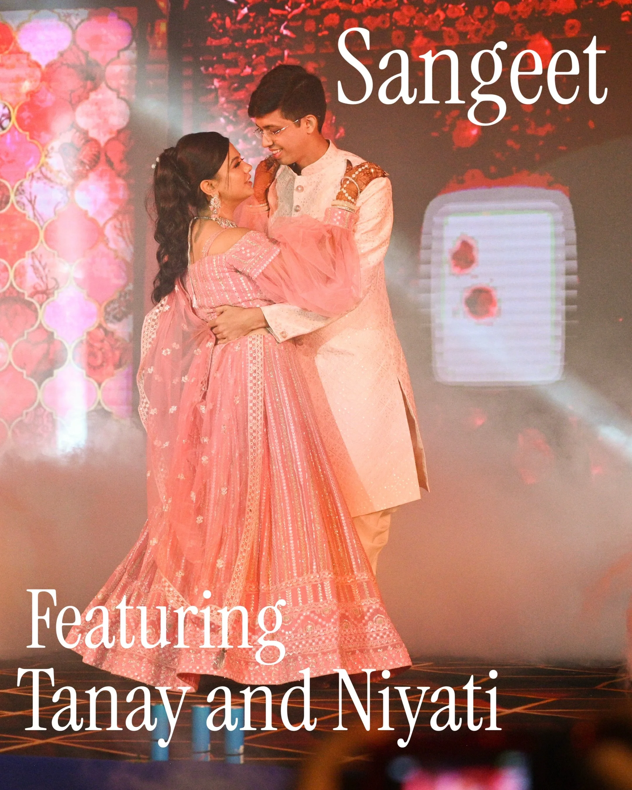 Lights, camera, *naach*! 💃✨

Capturing the electric energy, stunning moves, and pure joy from Tanay and Niyati&rsquo;s Sangeet night! From romantic duets to energetic group performances, the stage was on fire. 🔥

Relive the magic of these unforgett