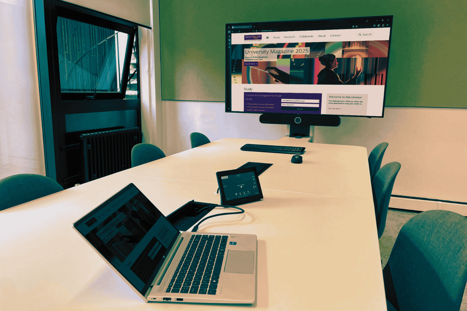 university of manchester ellen wilkinson installation sharp nec lindy blustream logitech sennheiser extron loxit mersive 12.png