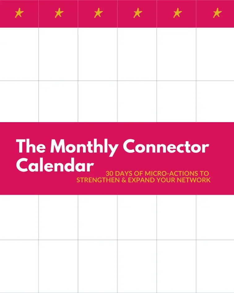 Free Downloadable Resource: The Monthly Connector Calendar