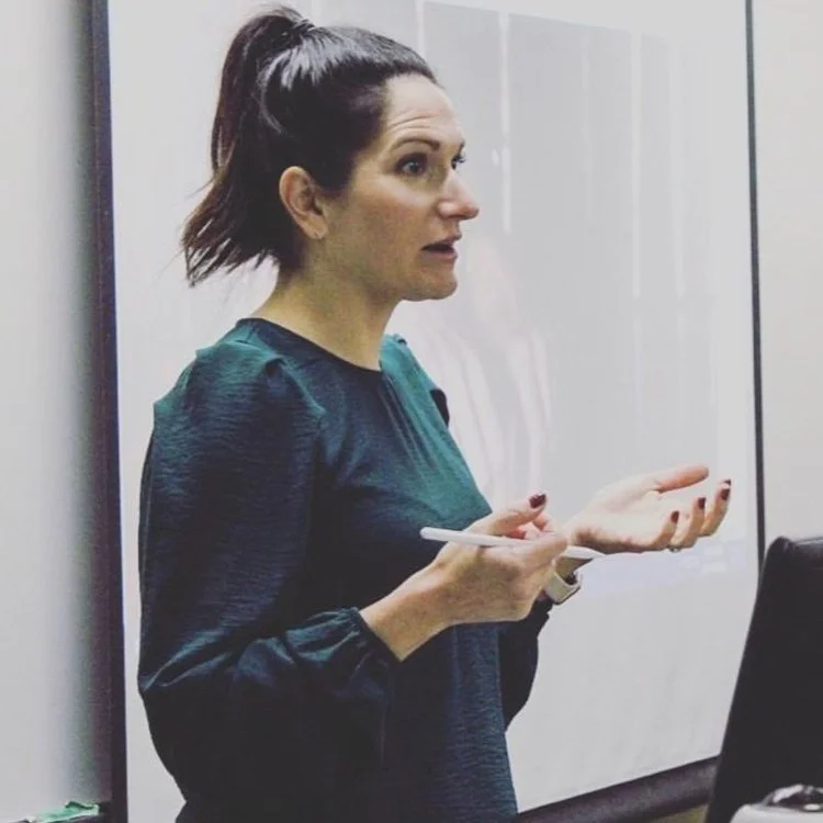 Amy Siegfried teaching networking skills and communication strategies at Cultivate A Network of Champions workshop.